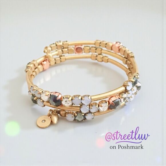 Stella & Dot Isabelle Gold Wrap Bracelet - Picture 1 of 8